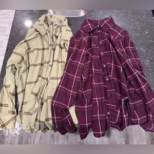 Set of 2 Flannels